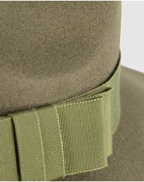 Max Alexander - Wide Brim Olive Winter Hat