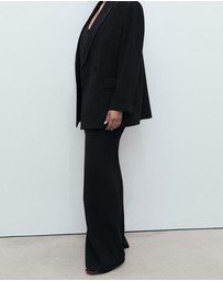 M.N.G - Straight Mid-Rise Suit Trousers