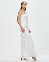 Third Form - Running Water Bias One Shoulder Maxi