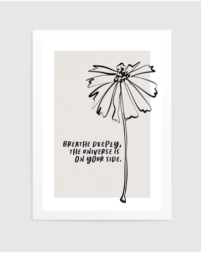 Olive et Oriel - Golden Mantras No8 by Treechild Art Print