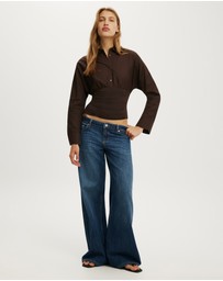 Cotton On - Drew Rouched Long Sleeve Shirt