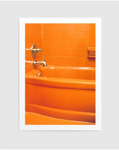 Olive et Oriel - Orange Tub by Bethany Young Art Print
