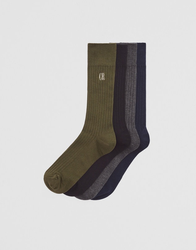 Country Road - Cr Ribbed Crew Sock Pack Of 4