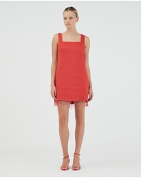 Third Form - Flame Linen Mini Dress