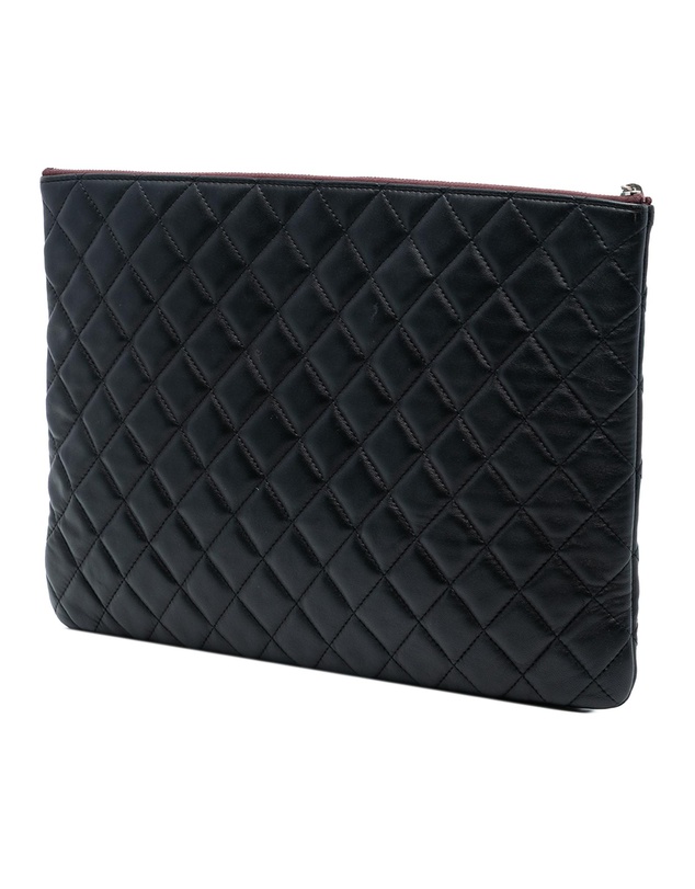 Pre-Loved by Azura Reborn - Pre-Loved Large Quilted Lambskin O Case Clutch
