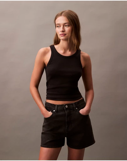 Calvin Klein Jeans - High Rise Denim Shorts