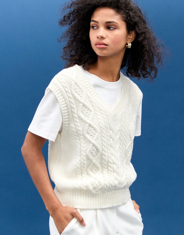 Forcast - Poppy Sleeveless Cable Knit