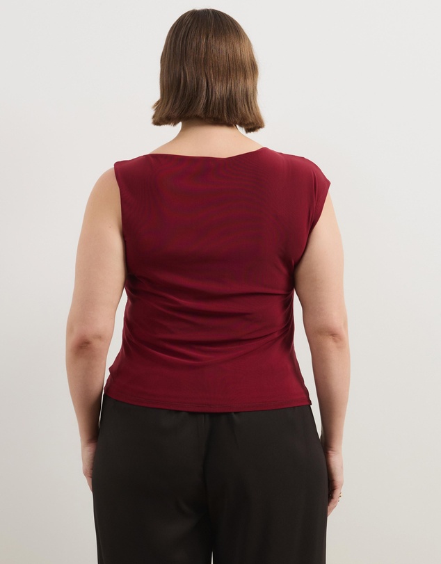 Atmos&Here Curvy - Thea Asymmetric Mesh Top