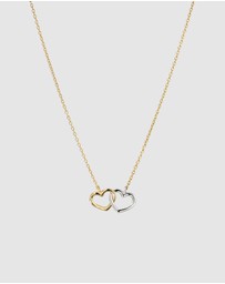Elli Jewelry - Necklace Heart Pendant Valentine Dainty 925 Sterling Silver Gold-Plated