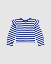 Polo Ralph Lauren - Striped Ribbed Cotton-Modal Top  (3M-24M)