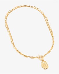 Lovisa - Waterproof Gold Plated Stainless Steel Molten Pendant Layered Necklace