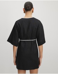AERE - Sloane Mini Wrap Dress