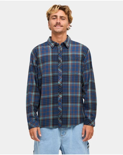 Billabong - Mens Coastline Long Sleeve Flannel Shirt