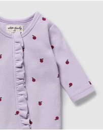 Wilson & Frenchy - Organic Waffle Ruffle Zipsuit - Babies