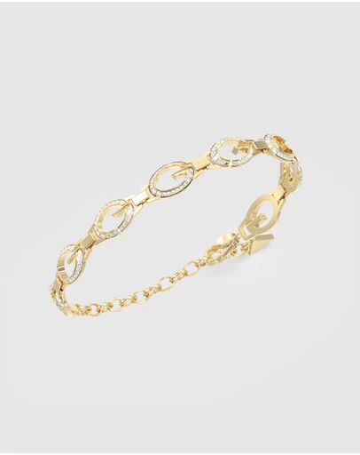 GUESS - GUESS Ladies Gold-Tone 8mm Multi G Camden Bracelet
