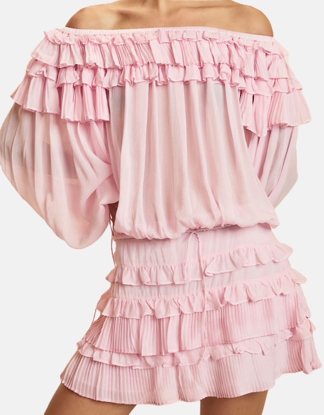 Cynthia Rowley - Ruffle Pleated Micro Skirt