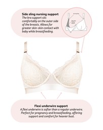 Hotmilk Maternity Lingerie - Warrior 2.0 Plunge Nursing Bra - Flexiwire