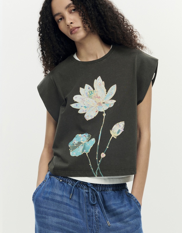 Desigual - Printed Cotton T-Shirt