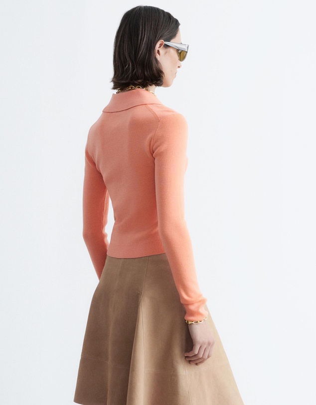 & Other Stories - Rib-Knit Merino Wool Polo Top