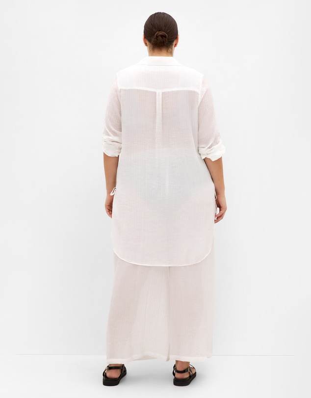 City Chic - Plus size Maci Tunic Shirt - ivory