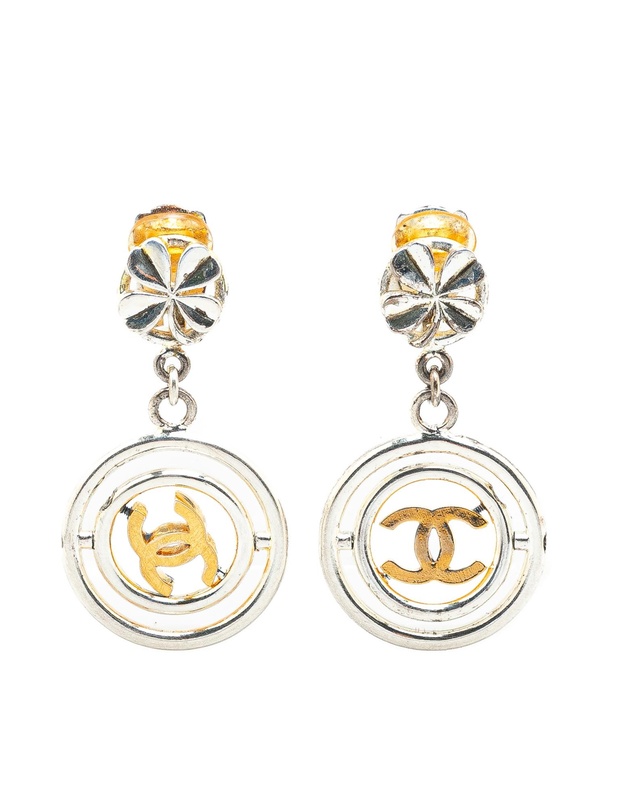 Pre-Loved by Azura Reborn - Pre-Loved chanel Logo Dangle Earrings