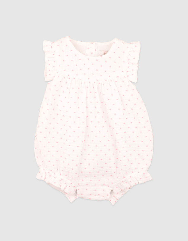 Bebe by Minihaha - Paradiso Pink Dobby Bodysuit