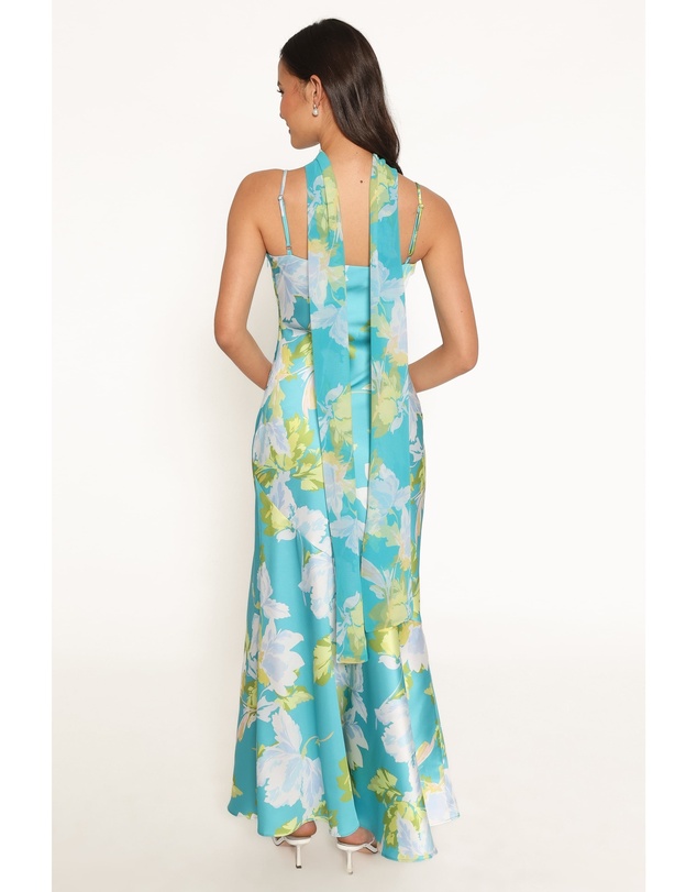 Petal & Pup - Kinara Maxi Dress - Aqua Floral