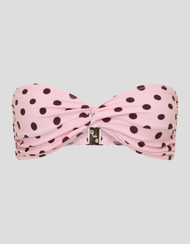 Vacay Swimwear - Positano Top Pink Polka