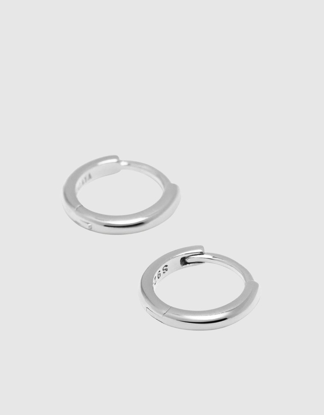 Nialaya Jewellery - Sterling Silver Hoop Earrings