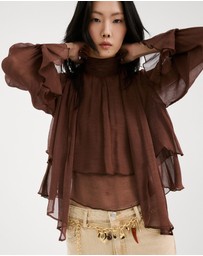 M.N.G - Choco Blouse