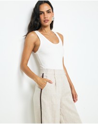 AERE - Sora Stripe Tailored Pants