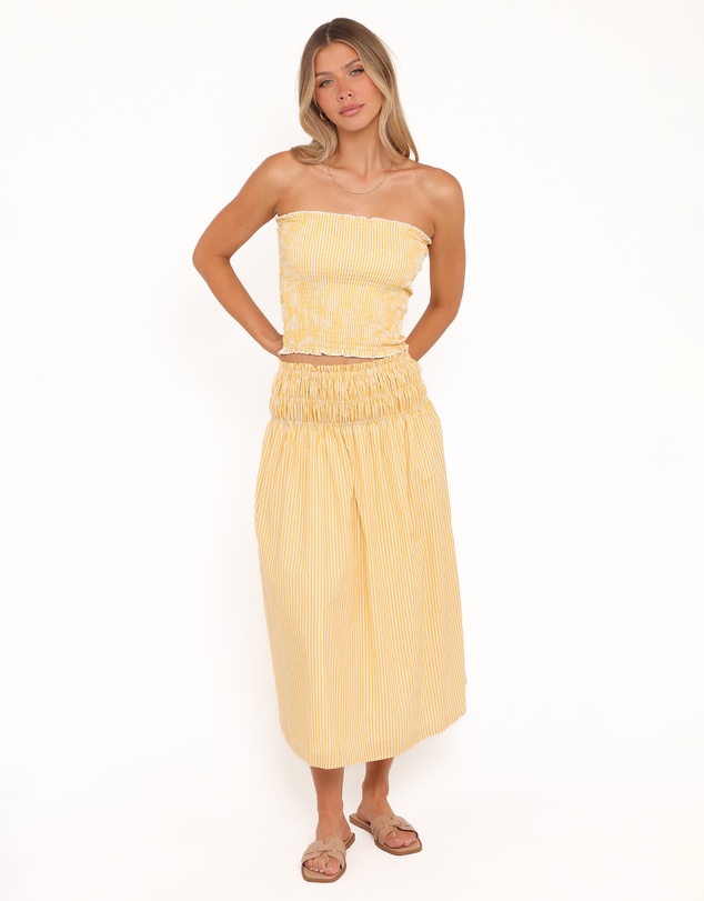 Petal & Pup - Salome Maxi Skirt - Mango Stripe