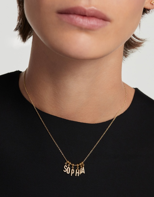 PDPAOLA - Charm Necklace Letter Charm