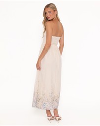 Petal & Pup - Kayt Strapless Dress - Embroidered Floral
