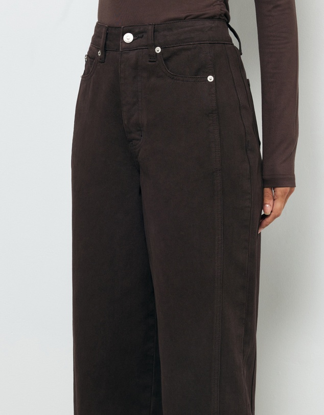 AERE - Mid Rise Straight Leg Jeans