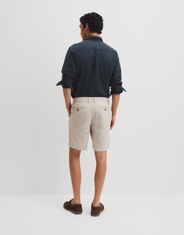 Country Road - Cotton Linen Stretch Textured Short