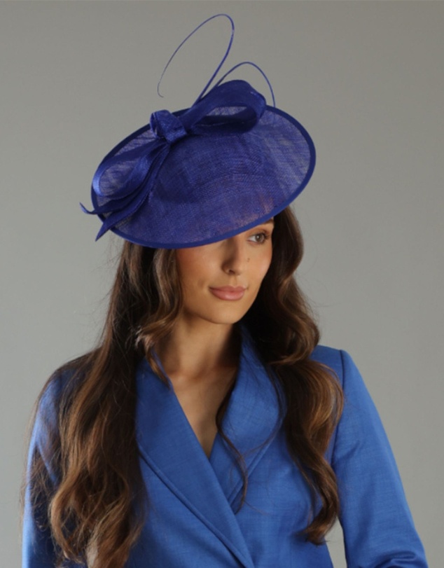 Morgan & Taylor - Haisley Fascinator in Cobalt Blue