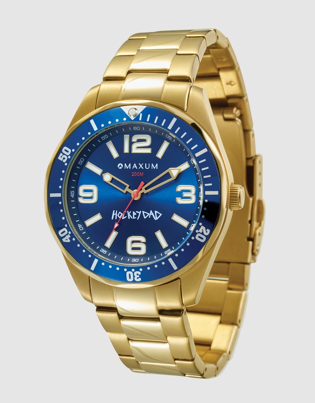 Maxum - Unhinged – Hockey Dad Limited Edition Gold Watch