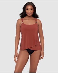 Miraclesuit Swimwear  - Dazzle Underwired Draped Tankini Top