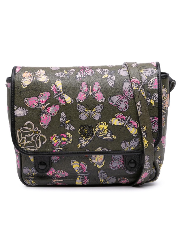 Pre-Loved by Azura Reborn - Pre-Loved Tales of Spain Butterfly Printed Leather Anagram Crossbody