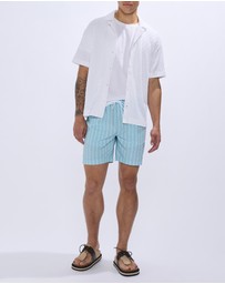 Marcs - Brad Stripe Swim Shorts