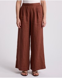 David Lawrence - Prue Wide Leg Linen Pants