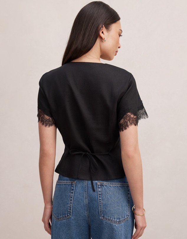 Forever New - Ingrid Lace Trim Blouse