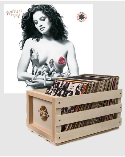 Universal Music - Crosley Record Storage Crate & Red Hot Chilli Peppers - Mothers Milk - Vinly Album Bundle