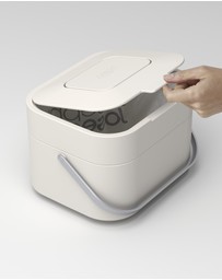 Joseph Joseph - Stack 4L Food Waste Caddy with Odour Filter (Stone)