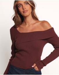 Petal & Pup - Aleena Knit Top - Chocolate Brown