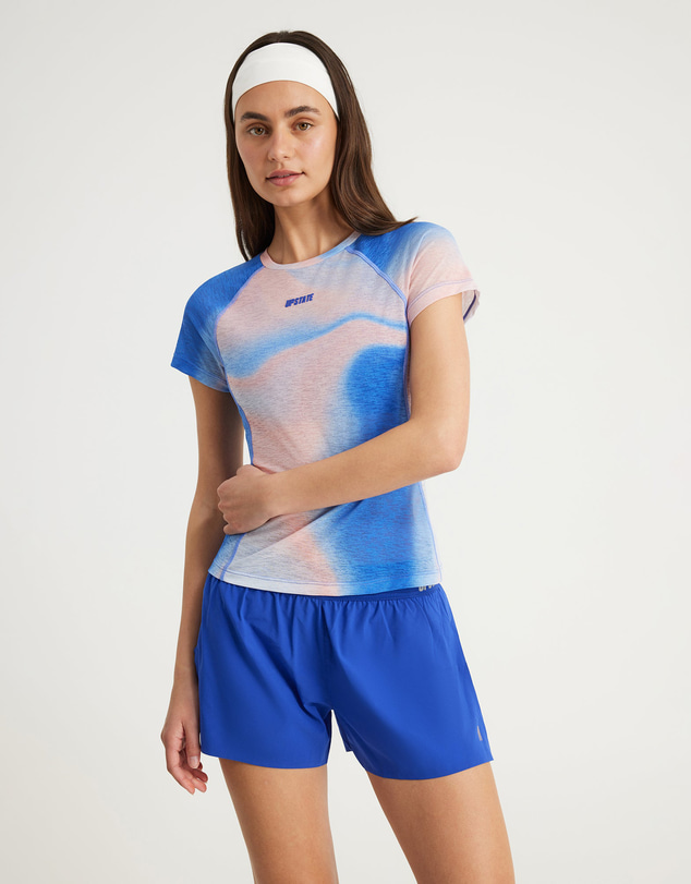 Upstate - Sheer Sport Mesh Panel Tee - Multi