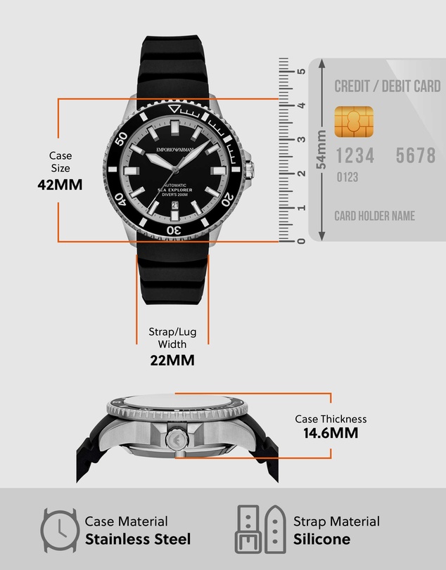 Emporio Armani - Black Analogue Watch
