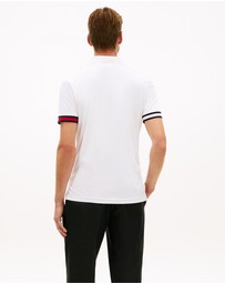 Tommy Hilfiger - Slim Fit Interlock Knit Tipped Polo Shirt