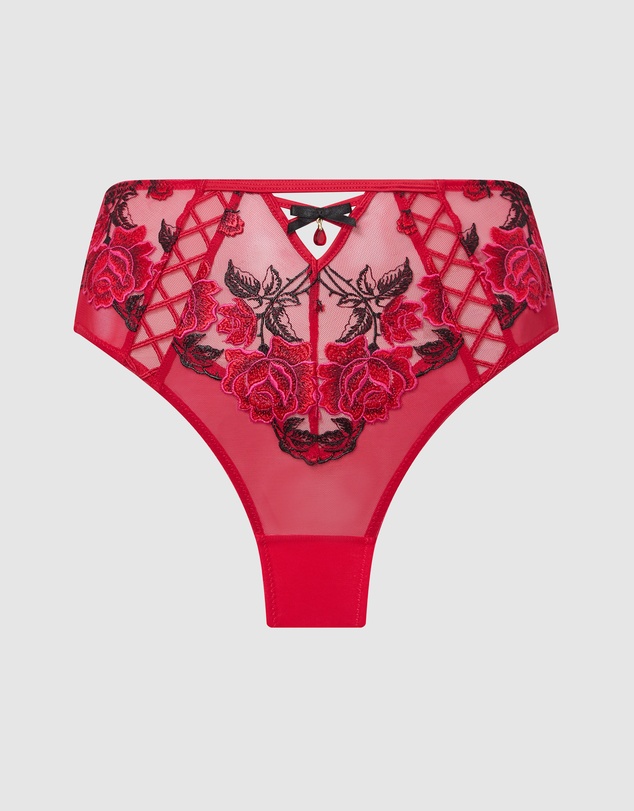 Ann Summers - Roses Are Red High Waist Brazilian Briefs